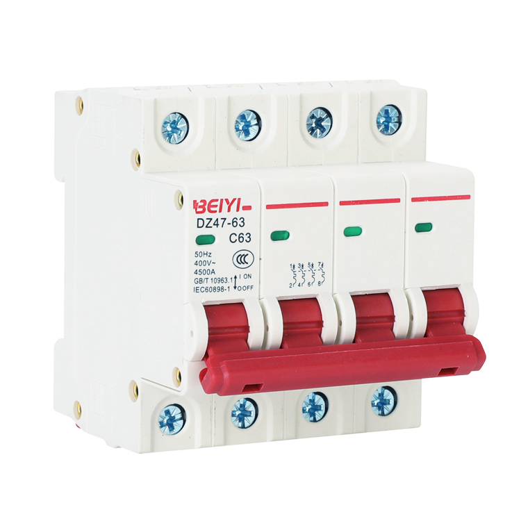BEIYI  63A AC MCB (4-Pole) | Best 4P MCB in Bangladesh