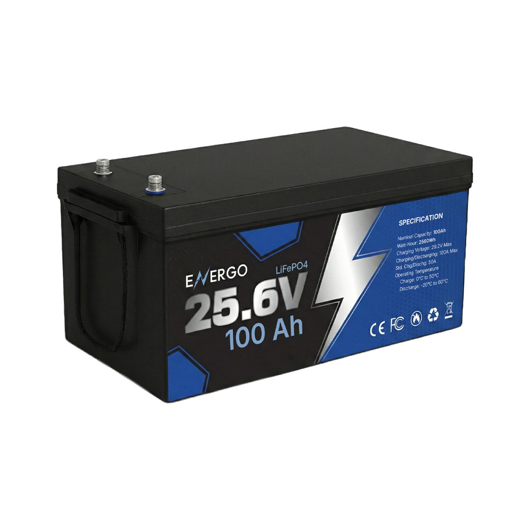 ENERGO 24V 100Ah LiFePO4 Battery (EVE Cell + JK Smart BMS)