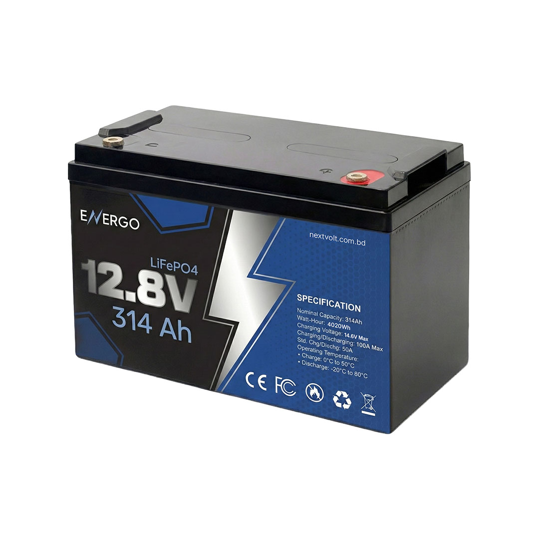 ENERGO 12V 314Ah LiFePO4 Battery (EVE Cell + JK Smart BMS)