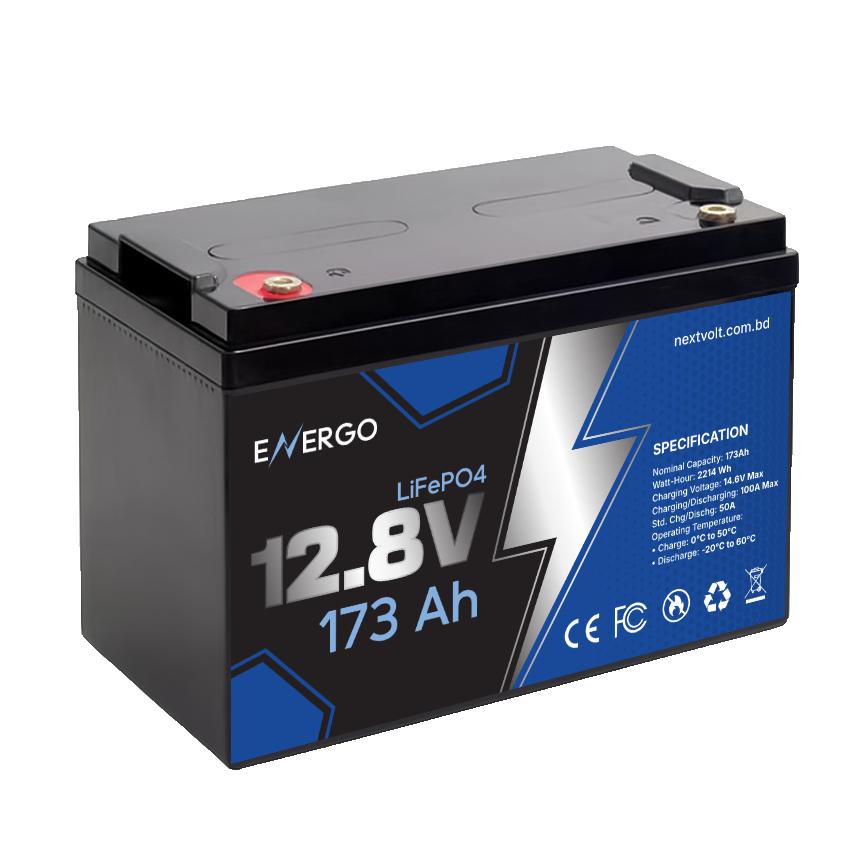 ENERGO 12V 173Ah LiFePO4 Smart Battery